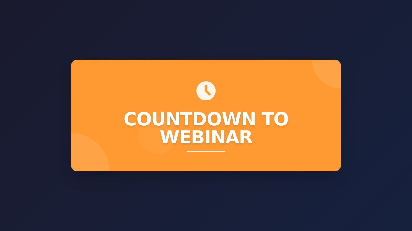 Countdown to Webinar