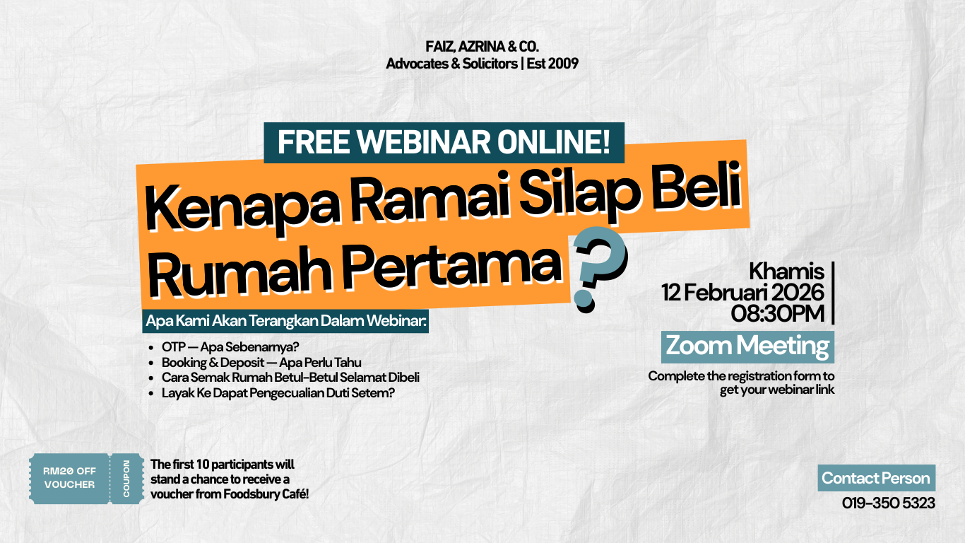 Webinar: Kenapa Ramai Silap Beli Rumah Pertama